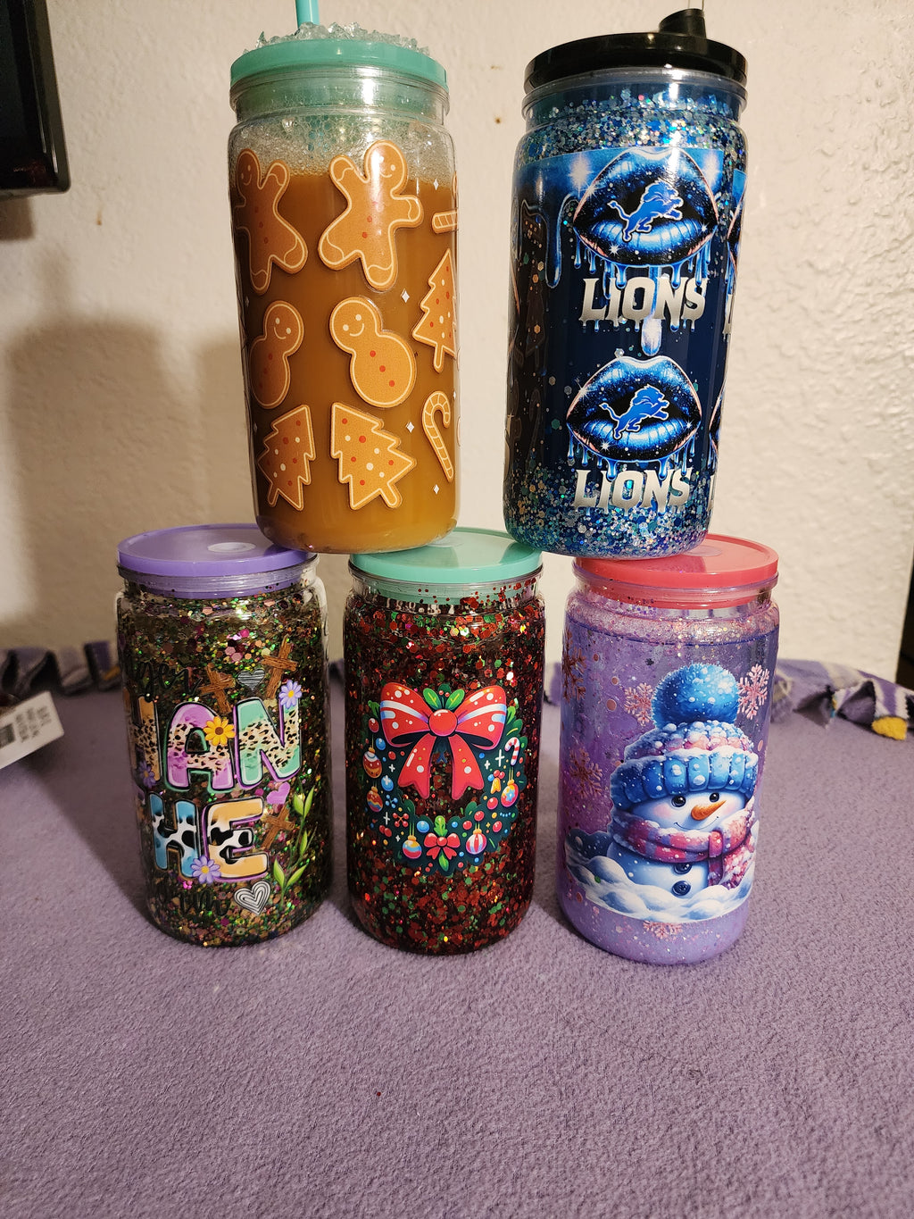 24 oz Snowglobe Tumbler