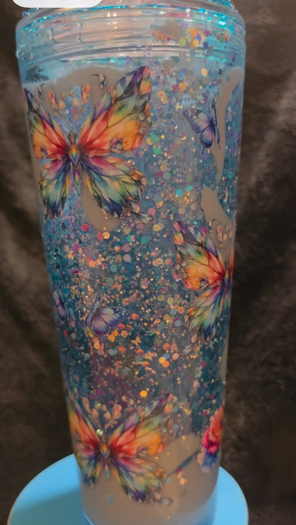 24 oz Snowglobe Tumbler