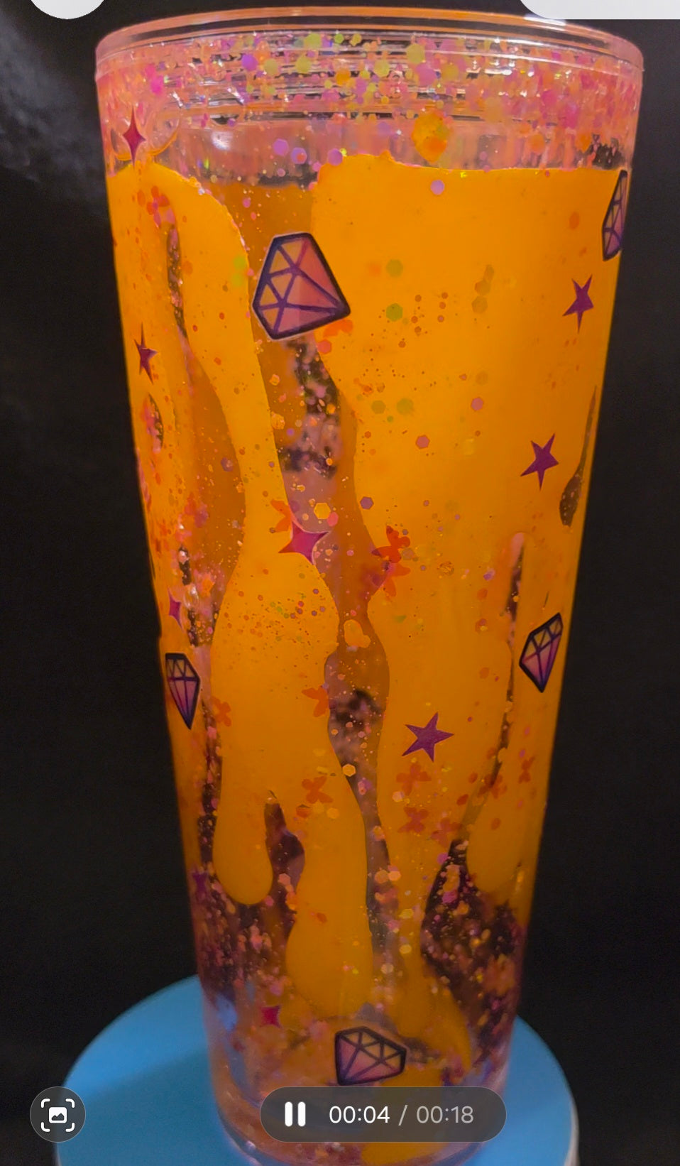 24 oz Snowglobe Tumbler