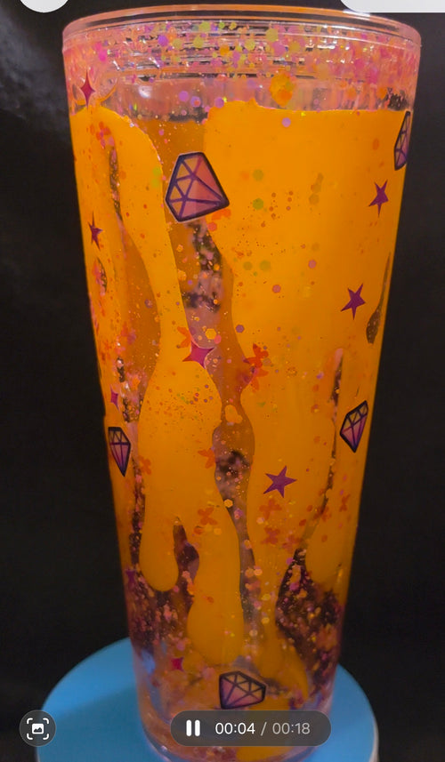 24 oz Snowglobe Tumbler